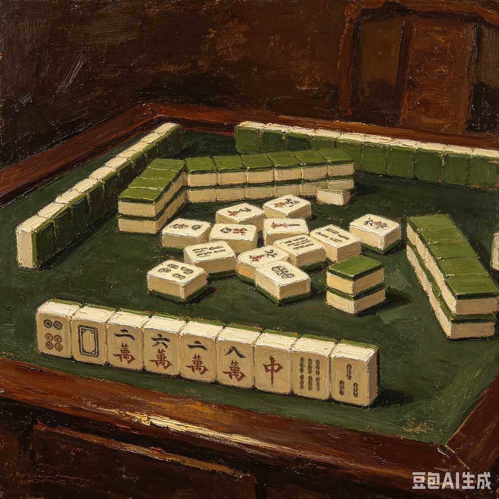 mahjong set for home entertainment