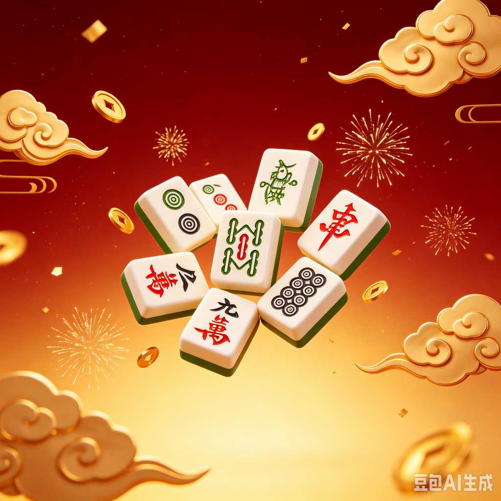floral design mahjong set